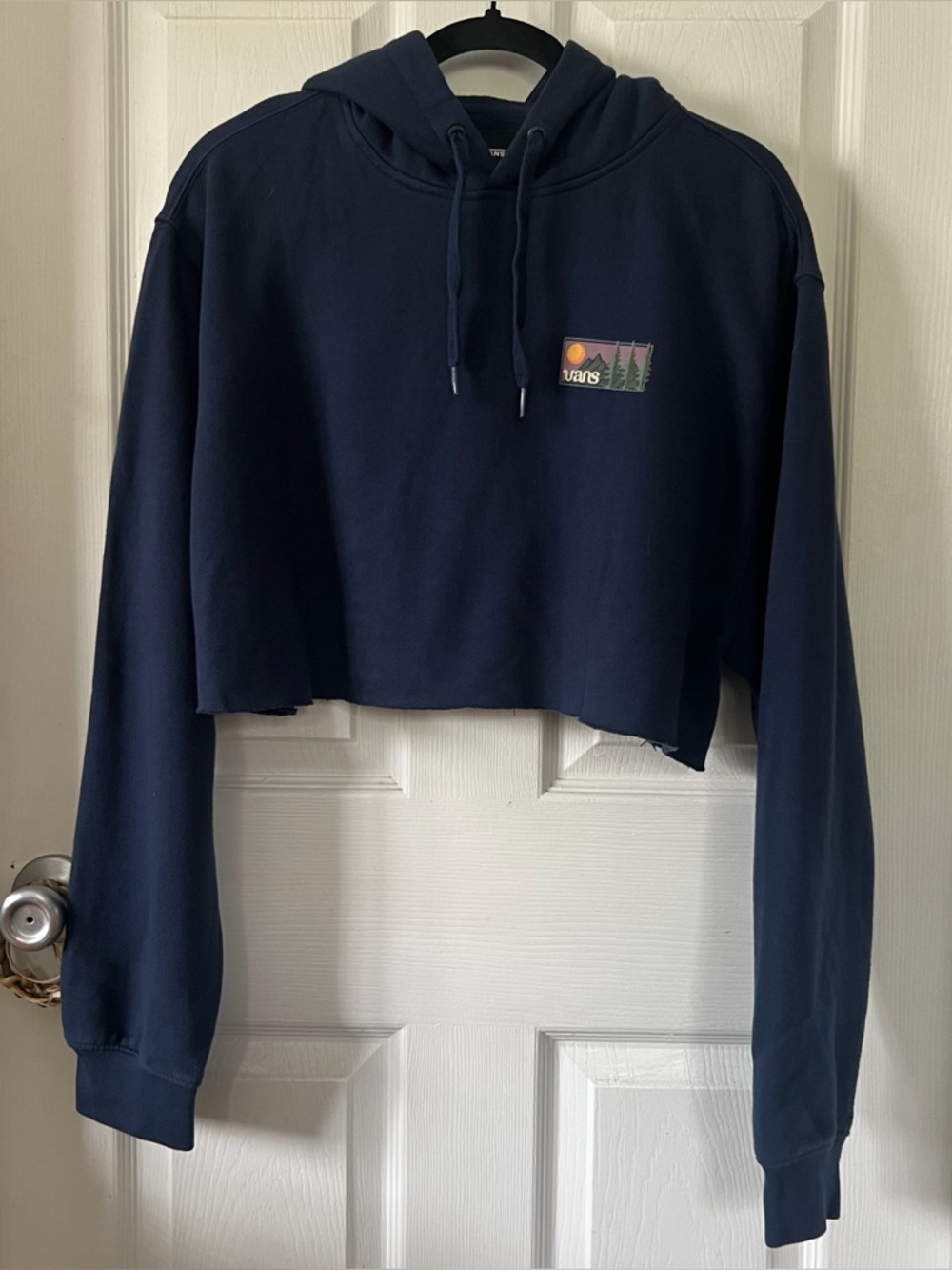 vans cut cropped hoodie